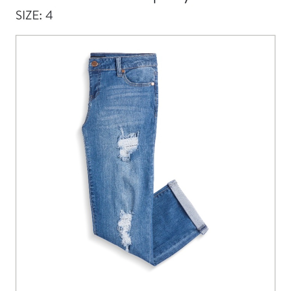 Stitch Fix Liverpool Kona Distressed Crop Jean